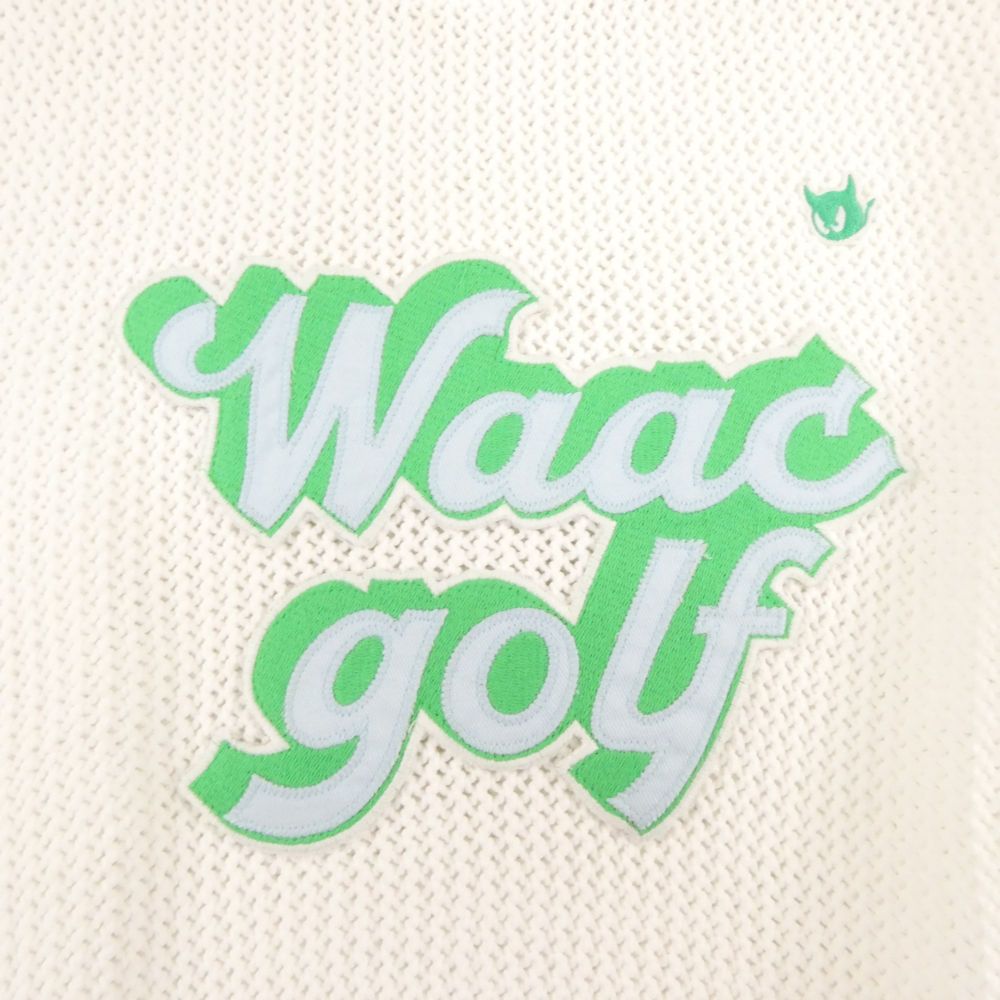 美品 WAAC ワック ニットベスト XS ポリエステル ノースリーブ ゴルフ