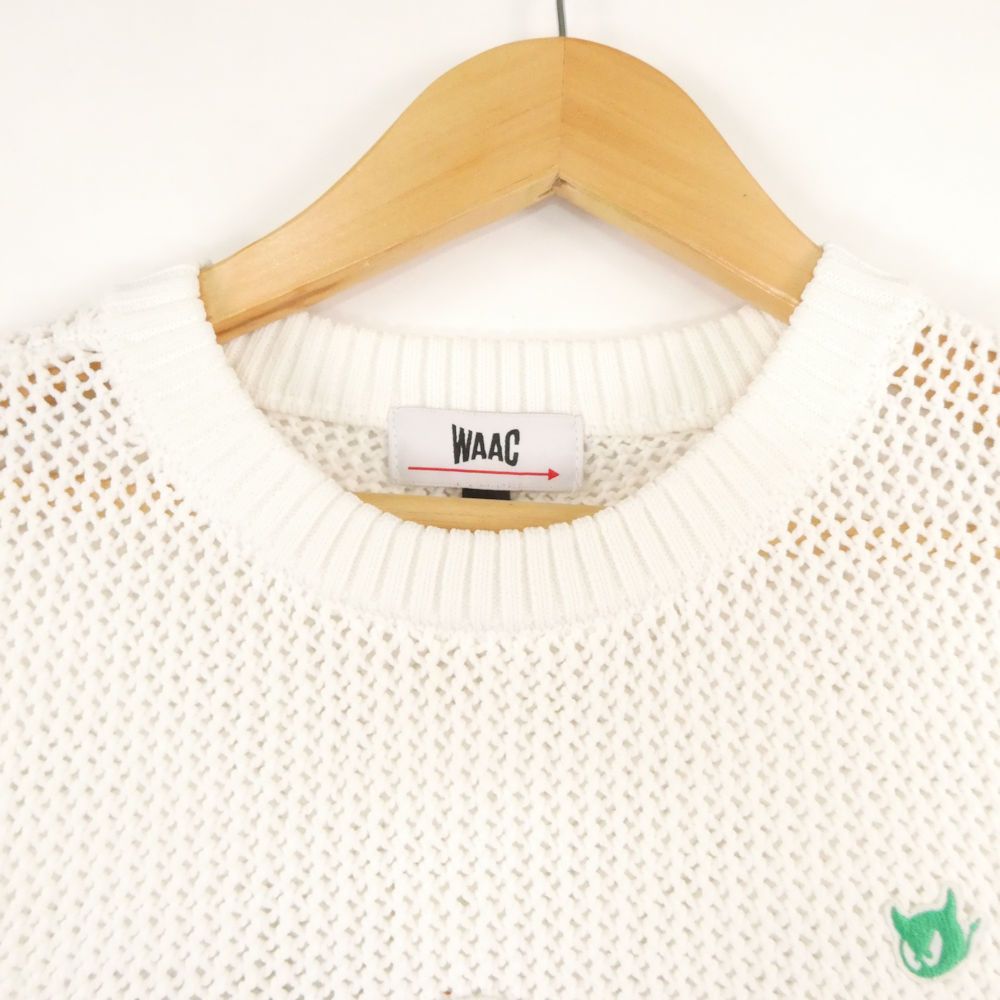 美品 WAAC ワック ニットベスト XS ポリエステル ノースリーブ ゴルフ