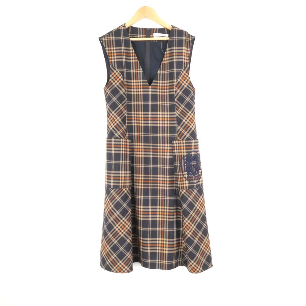 美品 FOXEY NEW YORK フォクシー 43819 Society Dress ワンピース 38(S) ポリエステル レーヨン ドレス ノースリーブ 花より男子コラボ レディース AN3487A30
