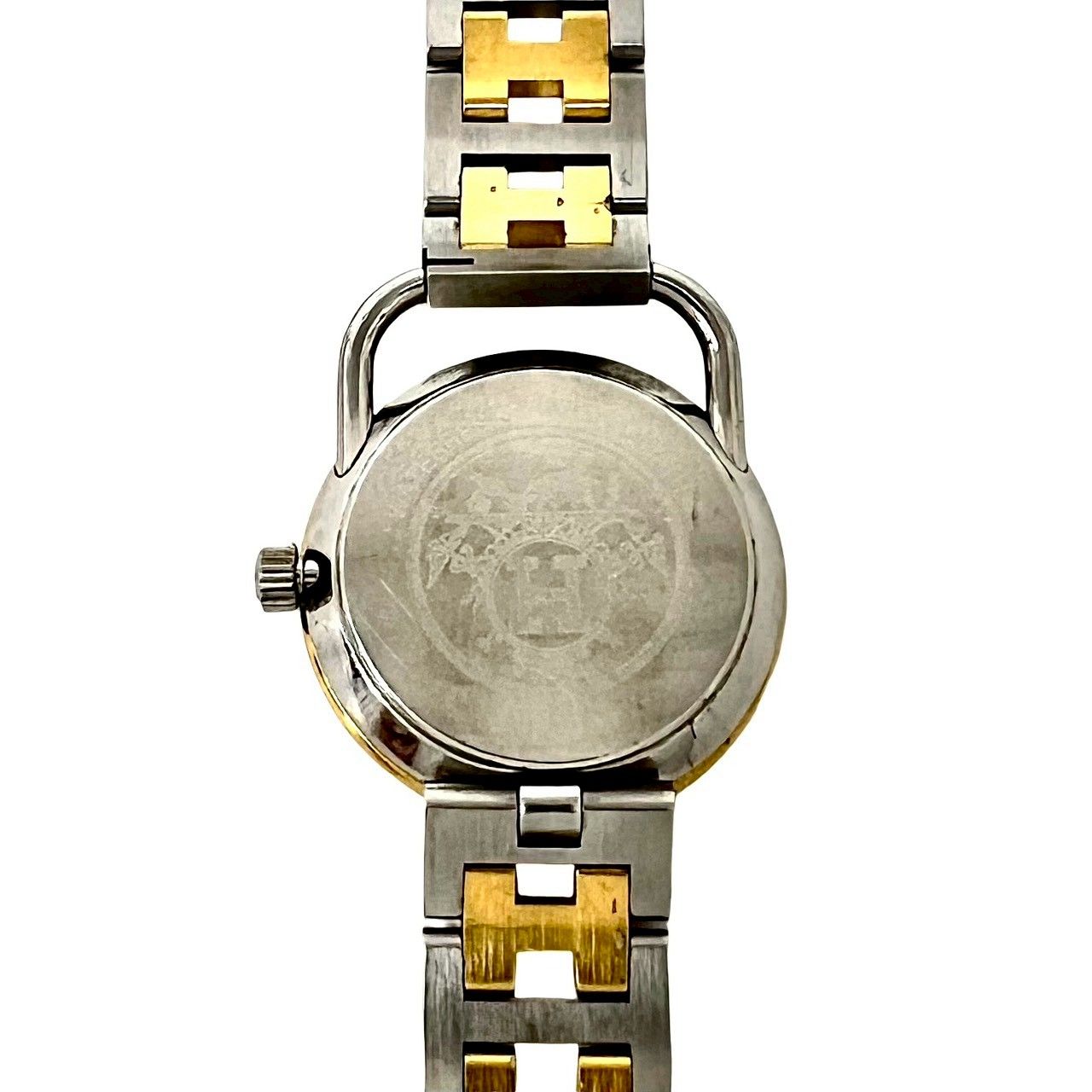 稼働品 極 美品 HERMES エルメス アルソー H ロゴ ベルト ステンレス 