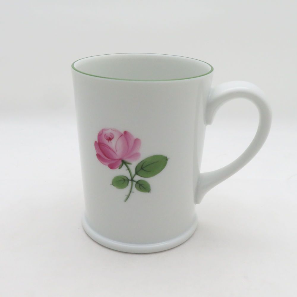 美品 AUGARTEN アウガルテン ウィンナーローズ マグカップ 薔薇 バラ オーストリア ハンドペイント SU14623E2