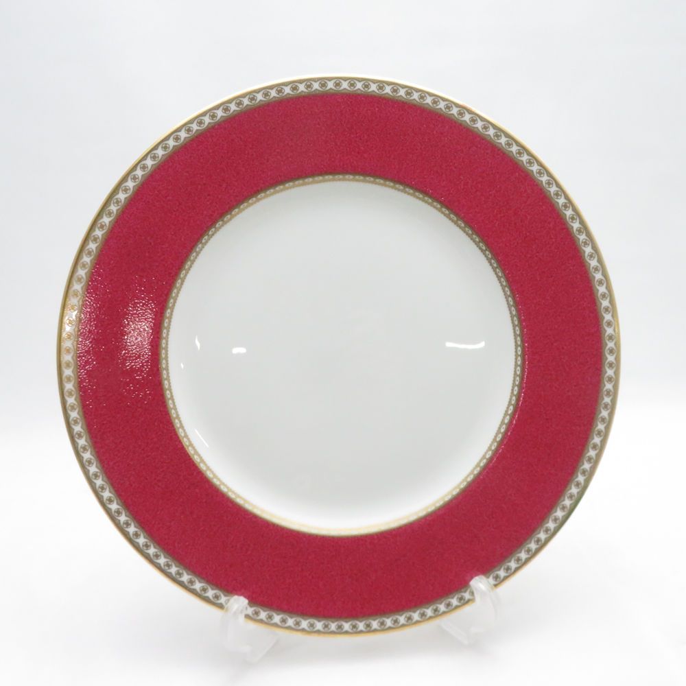 美品 WEDGWOOD ウェッジウッド ユーランダーパウダールビー 大皿 27cmプレート ディナー 黒壺 SM5356A2