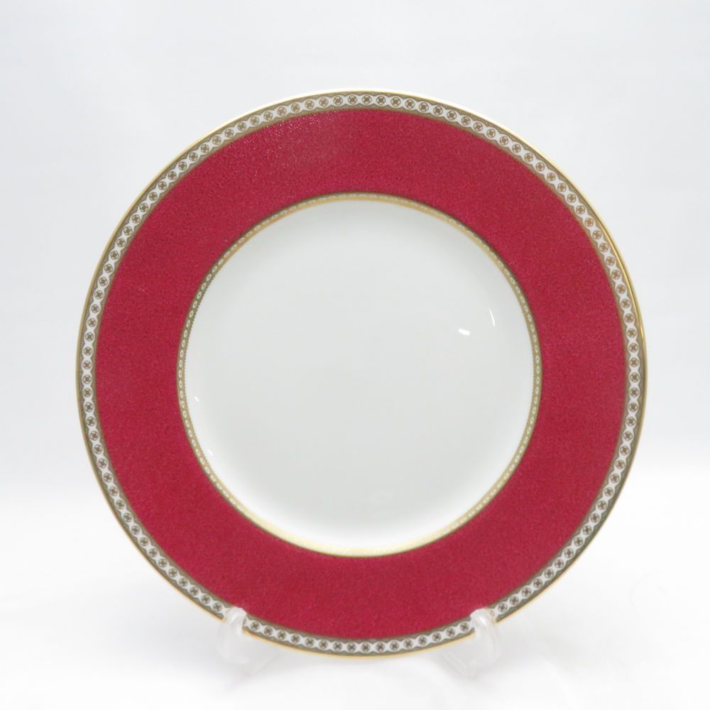 美品 WEDGWOOD ウェッジウッド ユーランダーパウダールビー 大皿 27cmプレート ディナー 黒壺 SM5359A2