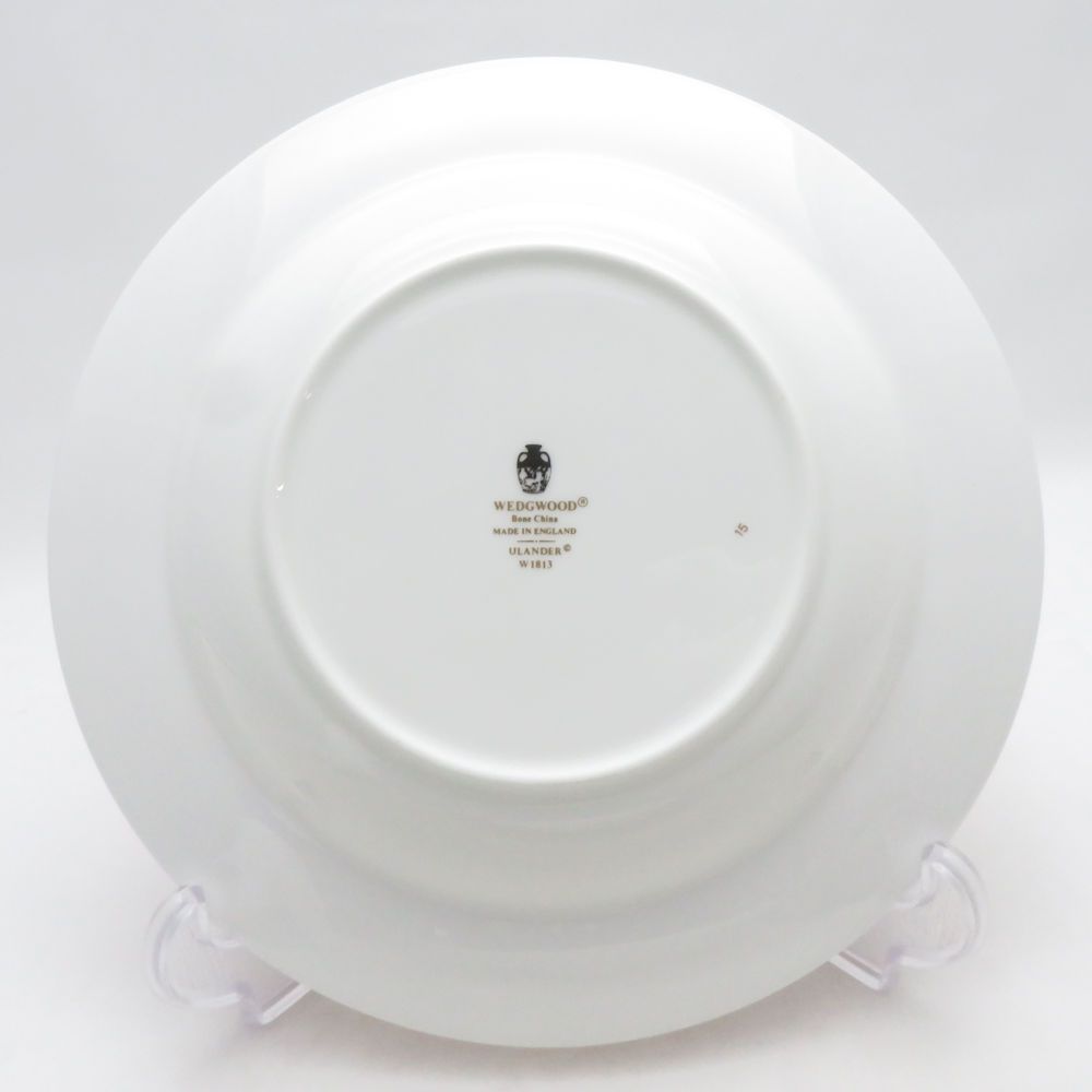 美品  ウェッジウッド ユーランダーパウダールビー スープ皿 2枚 ペア 22cmプレート 黒壺 SM5363A2 美品 ウェッジウッド ユーランダーパウダールビー スープ皿 2枚 ペア