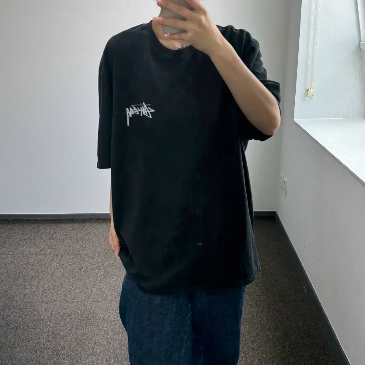 STUSSY ステューシー バッグ POINT ロゴ ブラック 半袖