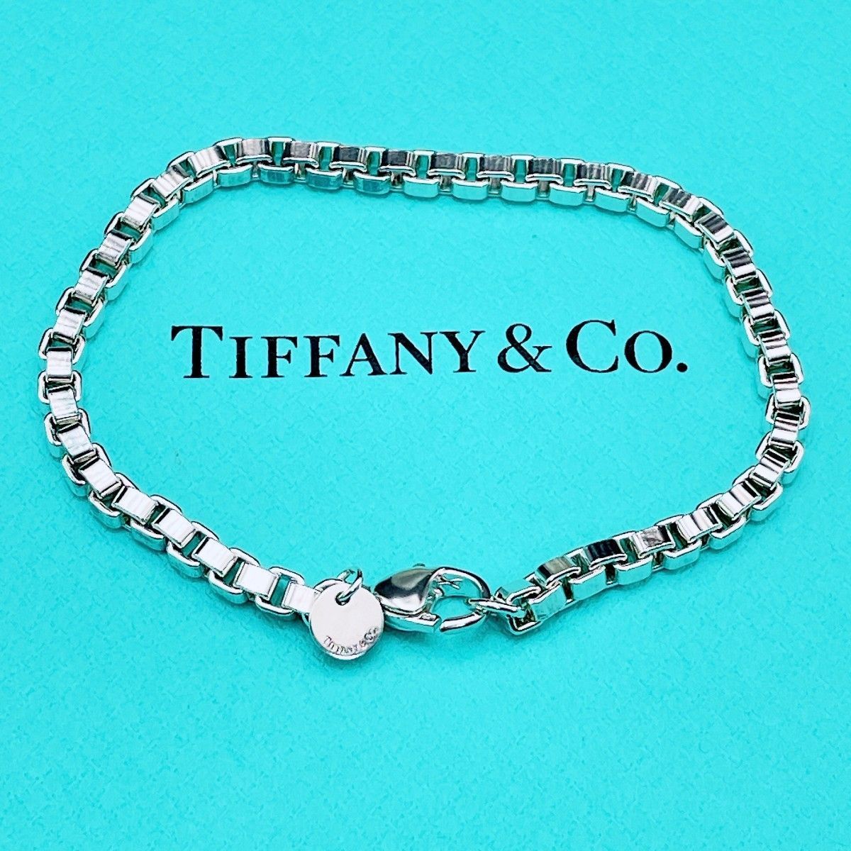 ◇ティファニー◇新品仕上済 Tiffany&Co. ベネチアン ブレスレット Ag925 シルバー 16.0g ブランド