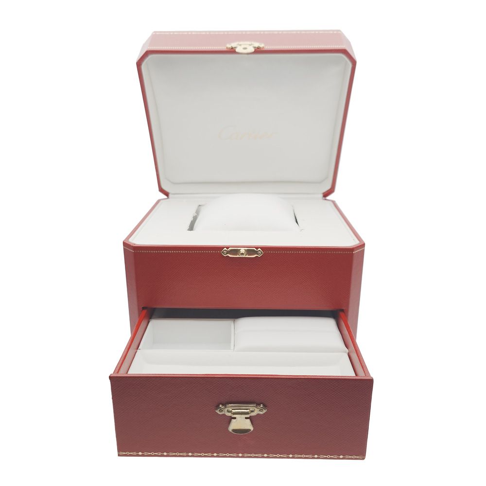 145720 CARTIER カルティエ WB520028 シルバー ピンクゴールド レザー