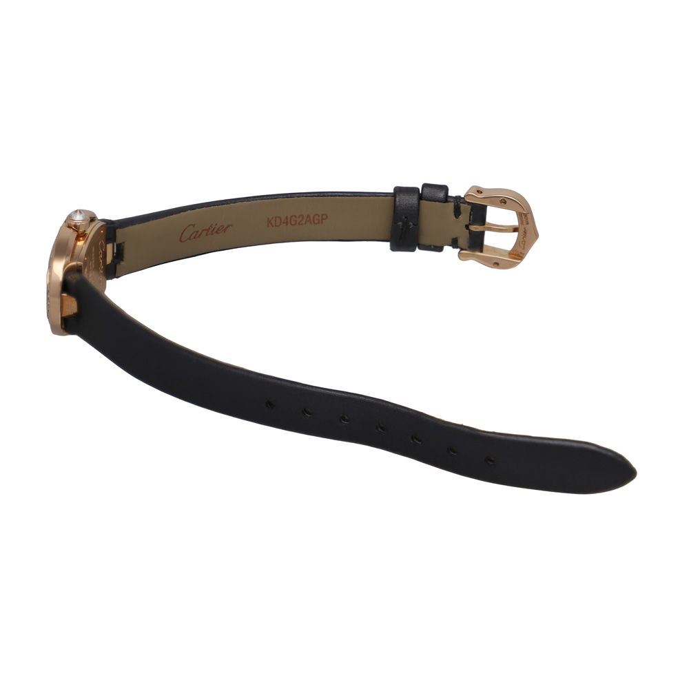145720 CARTIER カルティエ WB520028 シルバー ピンクゴールド レザー