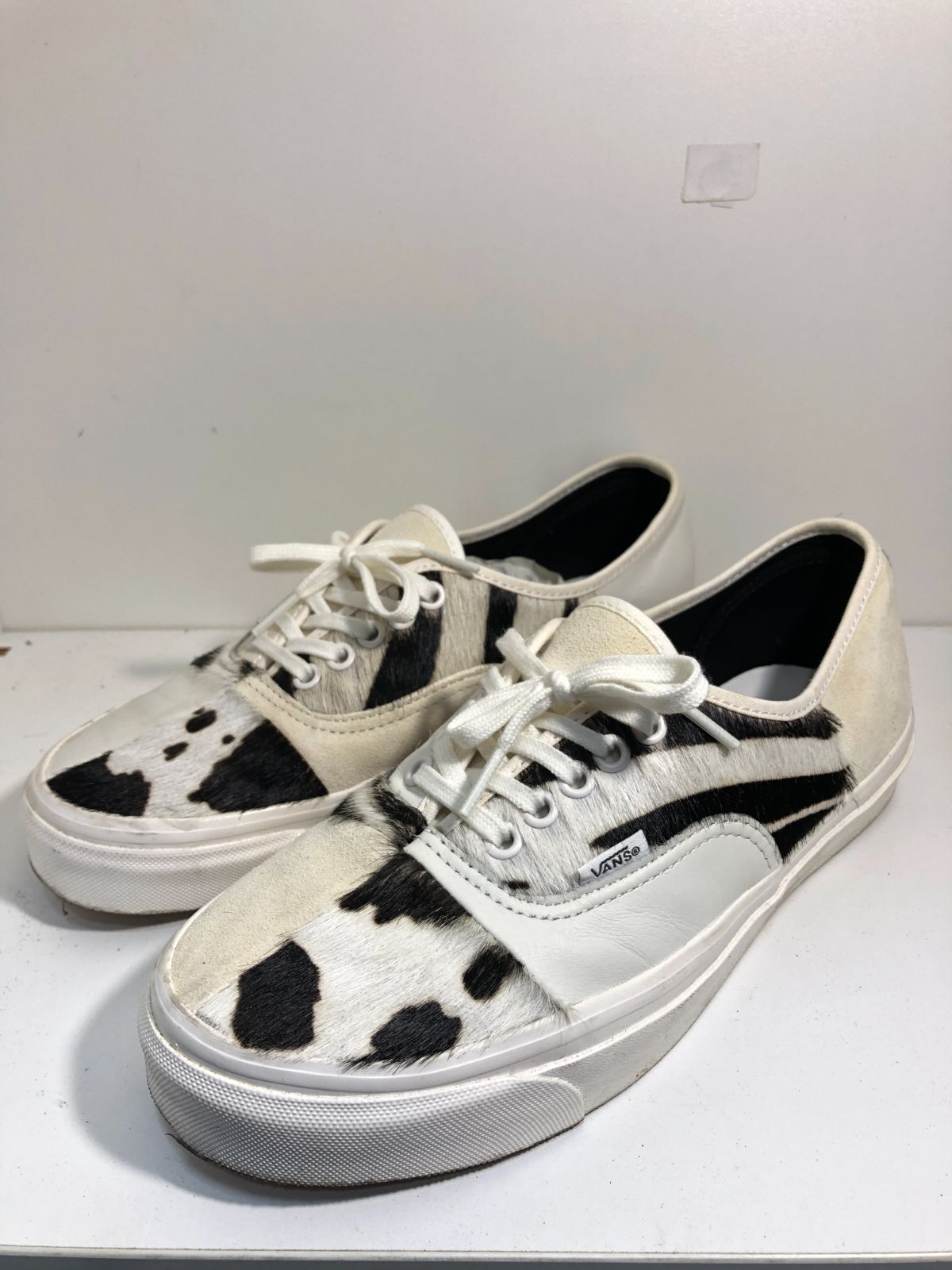 526021 vans authentic 44 DX Anaheim Factory スニーカー 26.5cm ゼブラ ハラコ レザー スエード スウェード オーセンティック アナハイム バンズ