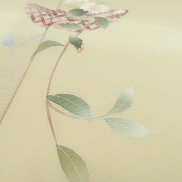 新品・夏訪問着】絽 本加賀友禅 南克治 落款 夏着物 正絹 仕付け糸付
