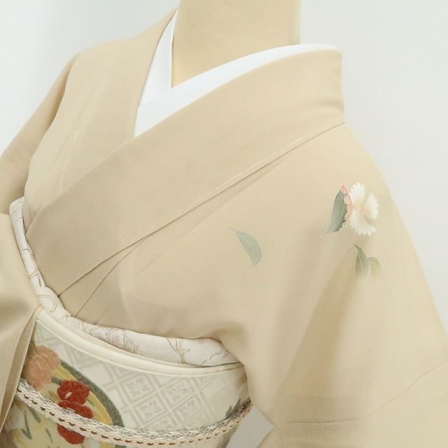 新品 本加賀友禅 南克治落款 夏着物 絽“五彩で花咲く夏舞台”訪問着 J+98 新品・夏訪問着】絽 本加賀友禅 南克治 落款 夏着物 正絹 仕付け糸付