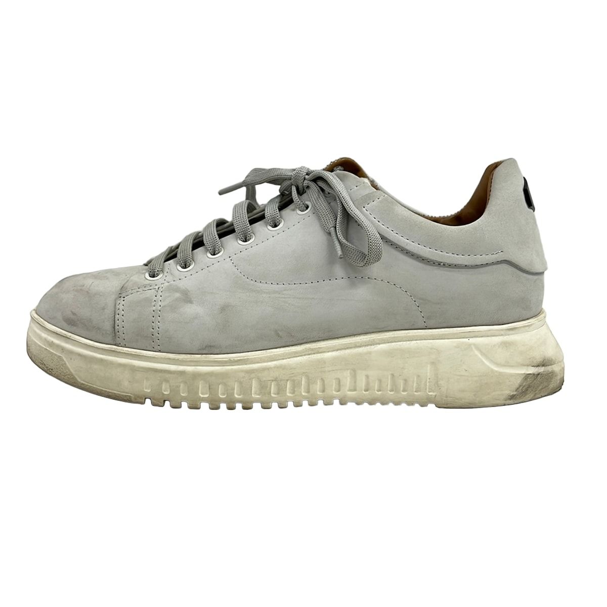EMPORIOARMANI(エンポリオアルマーニ) スニーカー EUR 42 メンズ - ライトグレー レザー