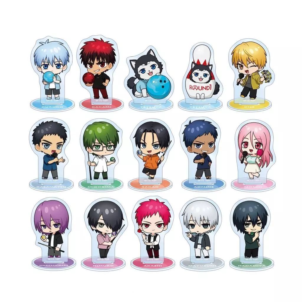 【中古】アクリルスタンド・アクリルパネル 全15種セット 黒子のバスケ トレーディング ちびキャラ アクリルスタンド