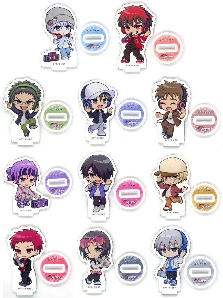 【中古】アクリルスタンド・アクリルパネル 全11種セット 「黒子のバスケ アクリルぷちスタンド ヒップホップver. ミニキャライラスト」