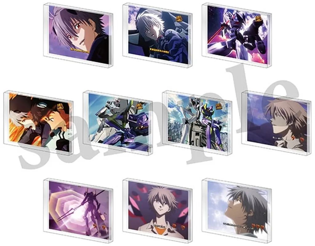 【中古】アクリルスタンド・アクリルパネル 全10種セット 「e 新世紀エヴァンゲリオン ～はじまりの記憶～ アクリルブロックコレクション vol.3」