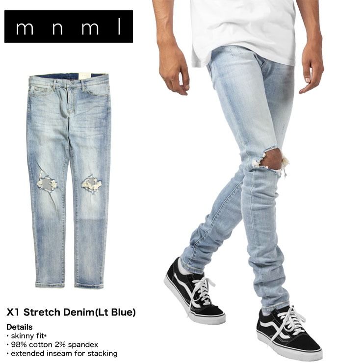 mnml ミニマル デニム スキニーパンツ ジーンズ メンズ レディース