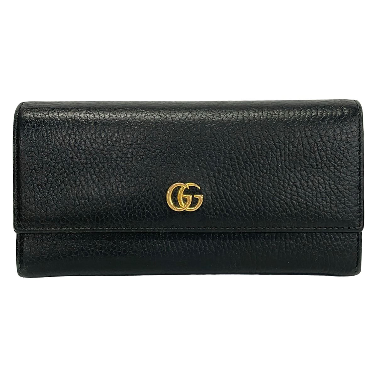 GUCCI(グッチ) 長財布 GGマーモント 456116 黒 レザー