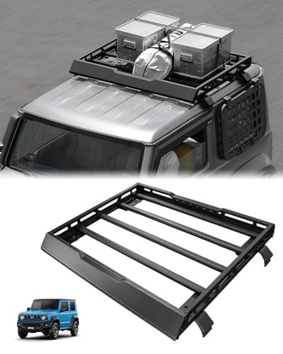 R★ジムニー ルーフラック ハーフタイプ ルーフキャリア シエラ ノマド JB64 JB74 JC74 D5 5ドア ラック キャリア アルミ製 耐食性 キャンプ 軽量 引っ越し 荷物 狩猟 スポーツ 漁具 Caroland 055f18a6