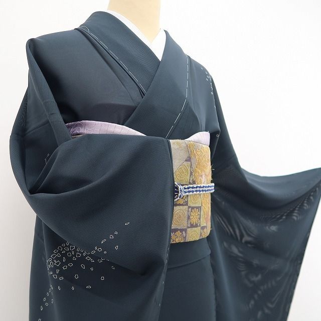 新品・夏訪問着】絽 夏着物 正絹 仕付け糸付 tomihisa“雪輪のきらめき