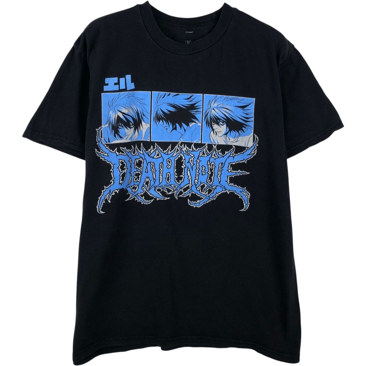 古着 DEATH NOTE デスノート L アニメ キャラクタープリントTシャツ メンズM相当/eaa647604