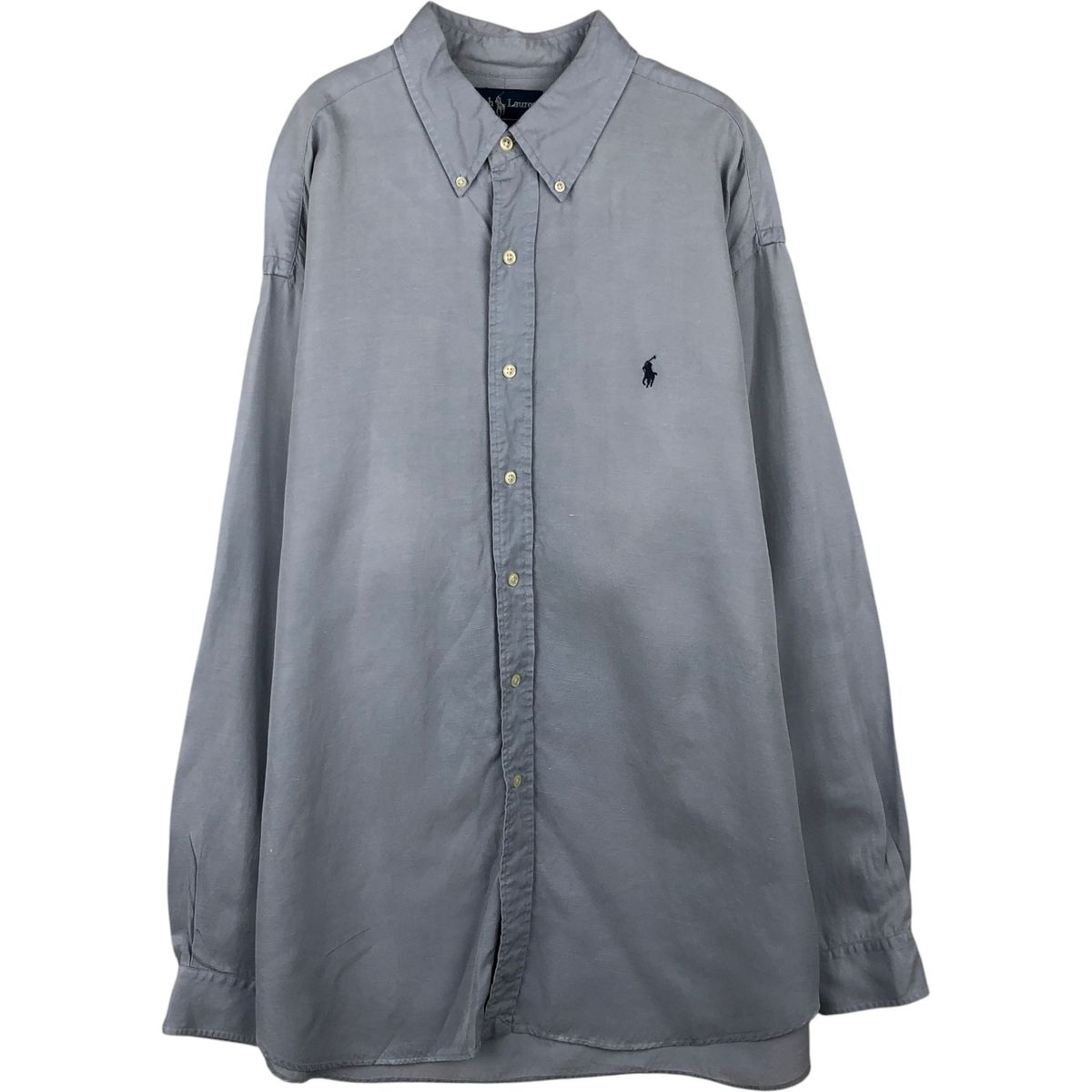 古着 ラルフローレン Ralph Lauren BLAKE 長袖 ボタンダウンシャツ メンズXL相当/eaa647638