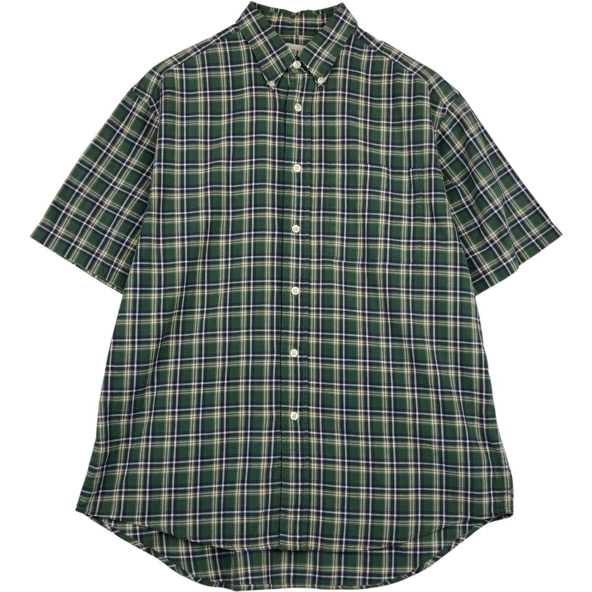 古着 90年代 ギャップ GAP オールドギャップ 半袖 ボタンダウン チェックシャツ メンズM相当 ヴィンテージ/eaa643801