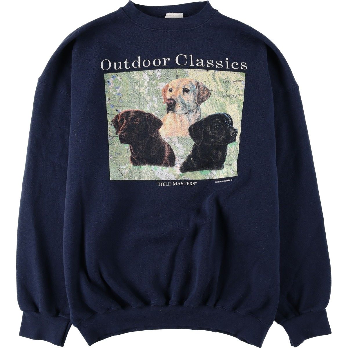 古着 90年代 Environmental Artwear, Inc. 犬柄 アニマル スウェットシャツ トレーナー USA製 メンズXL相当 ヴィンテージ/eaa647530