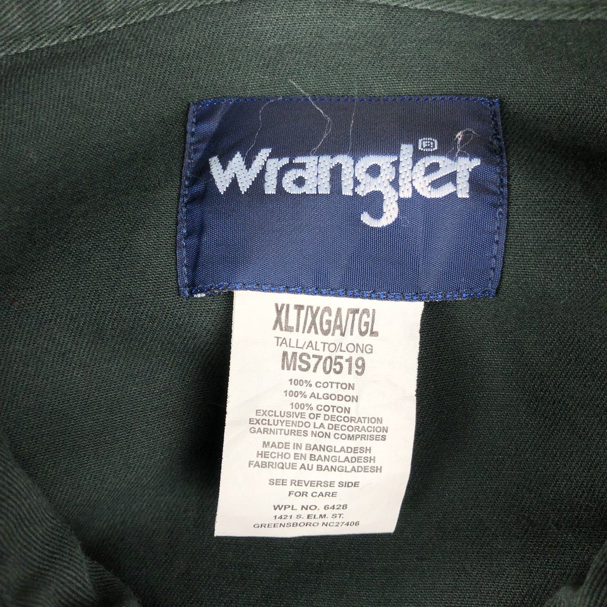 古着 ラングラー Wrangler 長袖 ウエスタンシャツ メンズXL相当/eaa647684