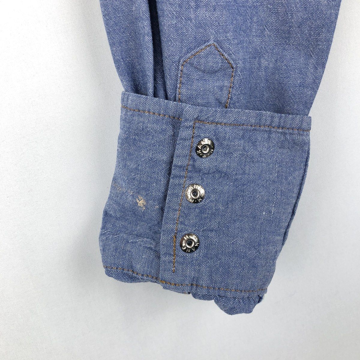古着 ラングラー Wrangler 長袖 デニムウエスタンシャツ メンズM相当/eaa647682