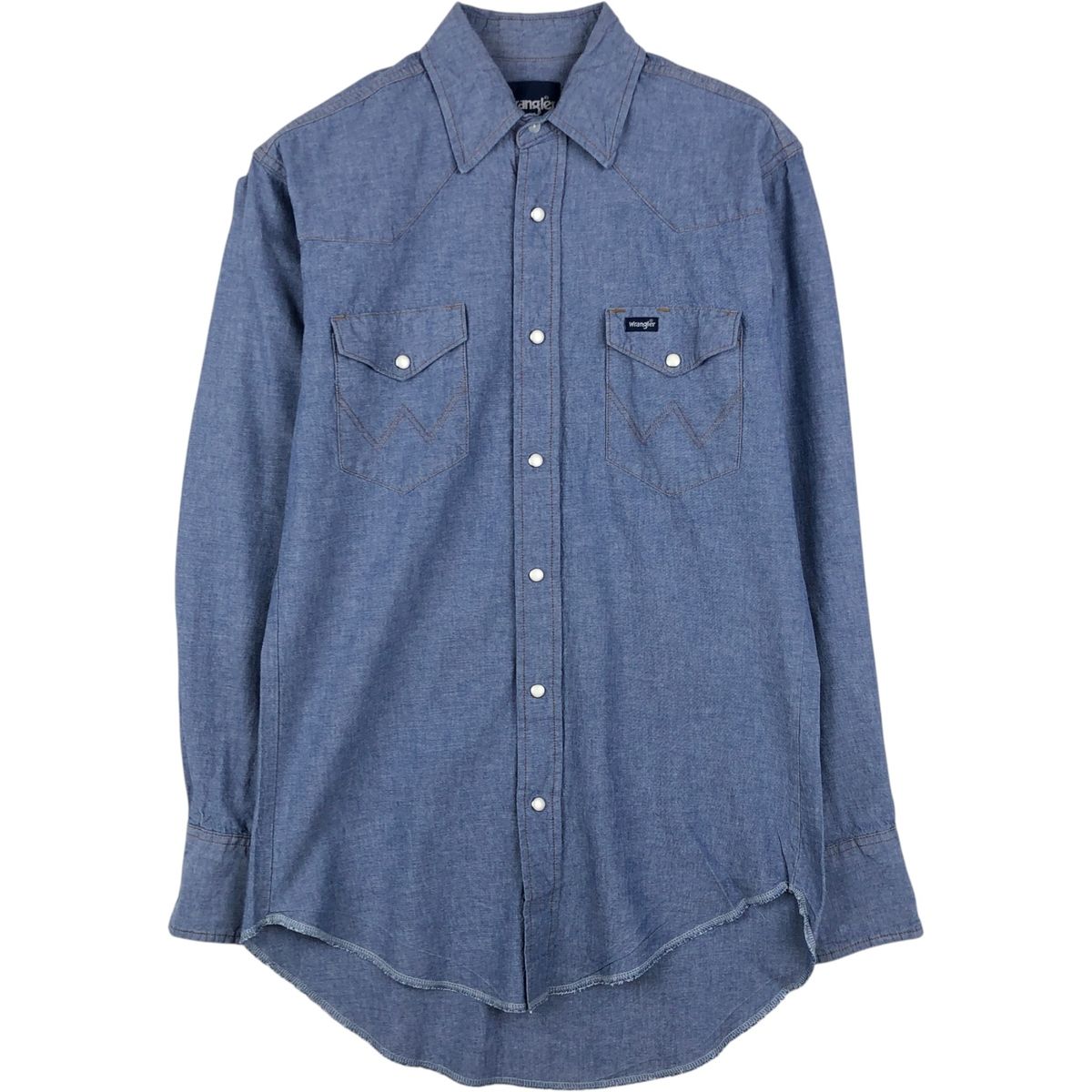 古着 ラングラー Wrangler 長袖 デニムウエスタンシャツ メンズM相当/eaa647682