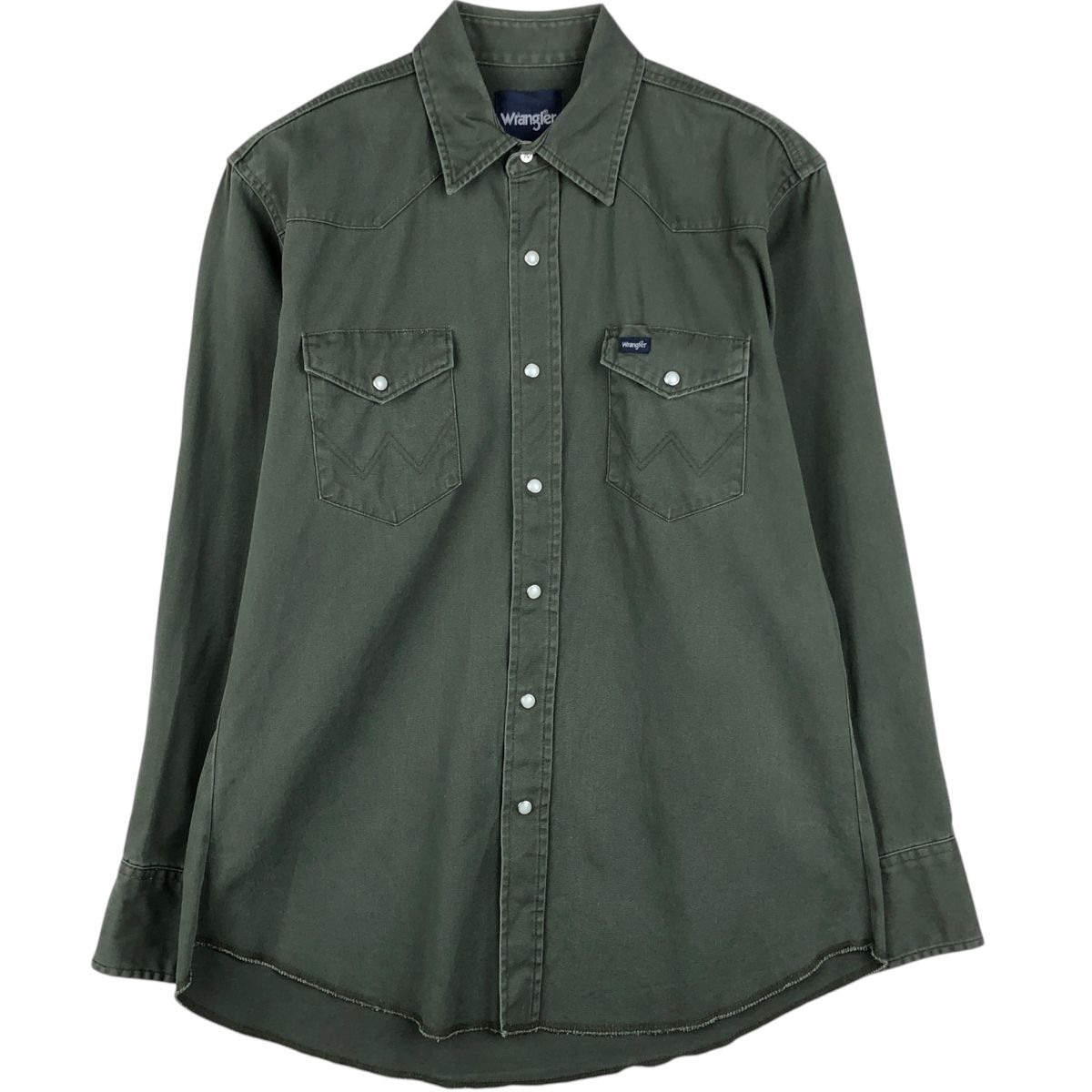 古着 ラングラー Wrangler 長袖 ウエスタンシャツ メンズL相当/eaa647683