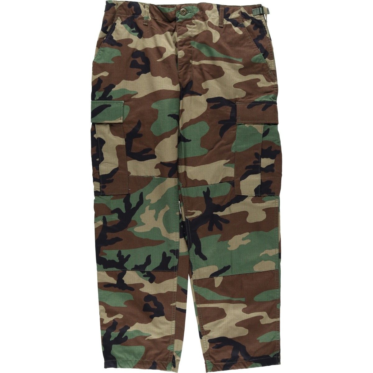 古着 00年代 米軍実品 迷彩柄 ウッドランドカモ ミリタリー カーゴパンツ USA製 MEDIUM-SHORT メンズw34相当/eaa646375