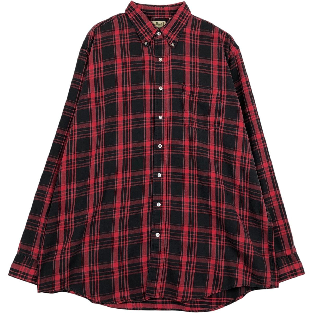 古着 70~80年代 エルエルビーン L.L.Bean 長袖 ボタンダウン ライトネルチェックシャツ USA製 メンズXL相当 ヴィンテージ/eaa647311