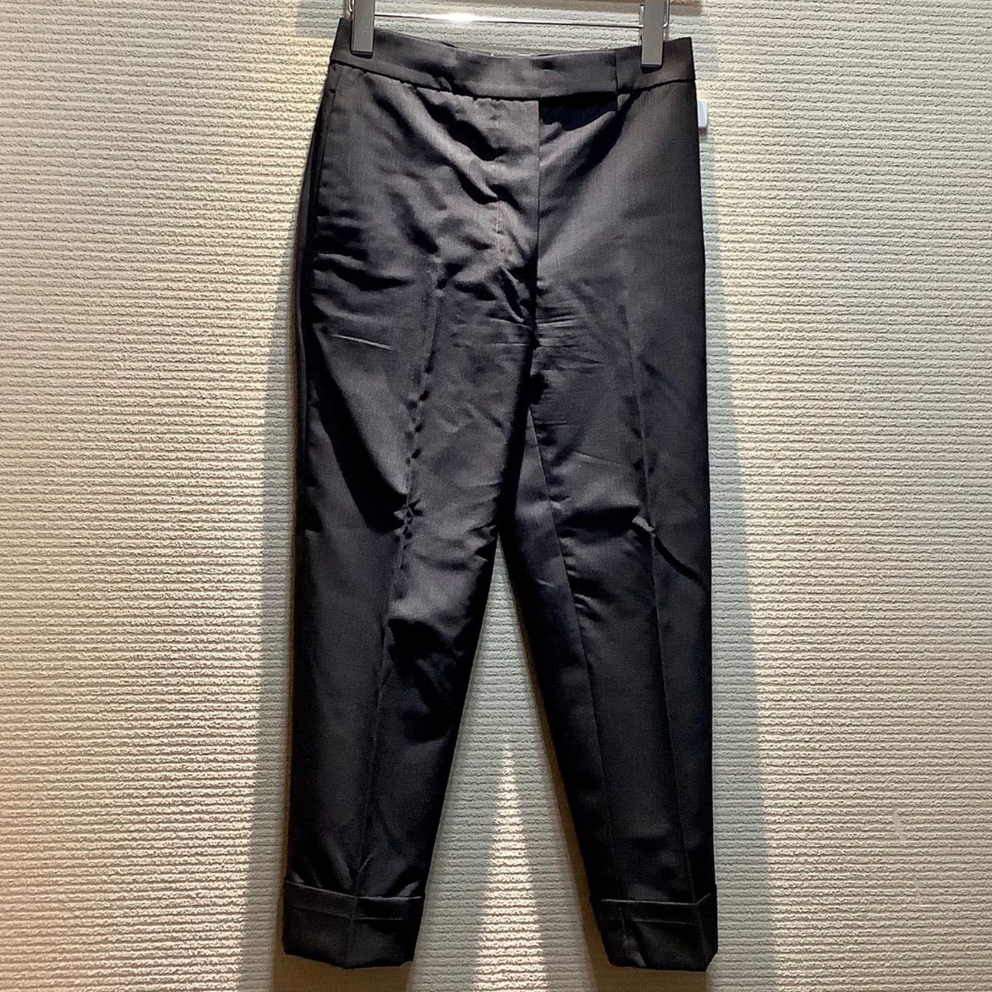 トムブラウン THOM BROWNE. センタープレスパンツ スラックスパンツ 裾ダブル グレー [00] レディース I605/T38