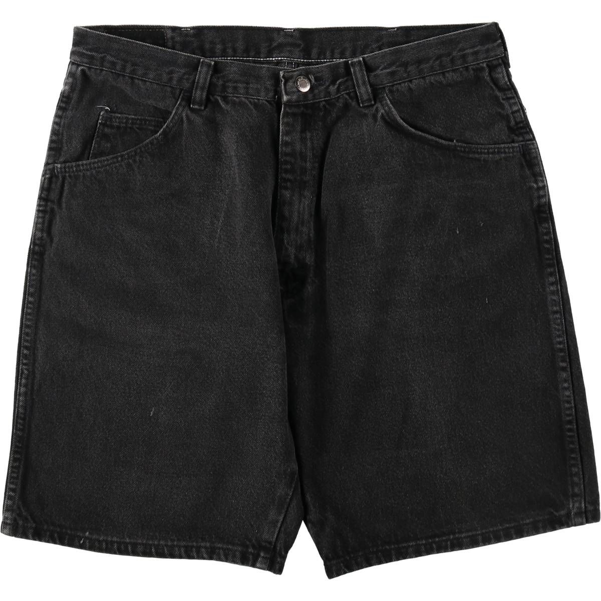 古着 ラングラー Wrangler ブラックデニムショーツ ショートパンツ メンズw34相当/eaa647976