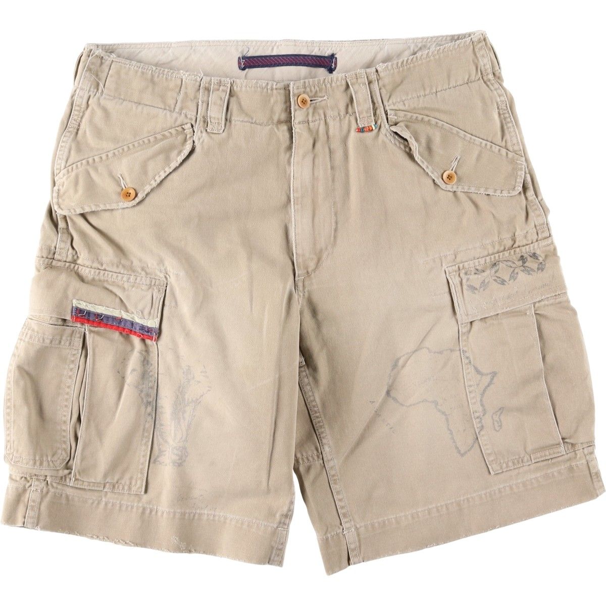 古着 ラルフローレン Ralph Lauren POLO by Ralph Lauren カーゴショーツ ハーフパンツ メンズw35相当 ヴィンテージ/eaa643751