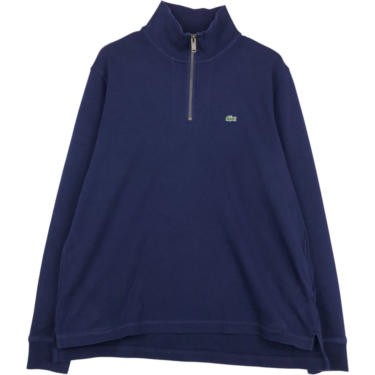 古着 ラコステ LACOSTE フランス企画 ハーフジップスウェットシャツ トレーナー 7 メンズXXL相当/eaa647576