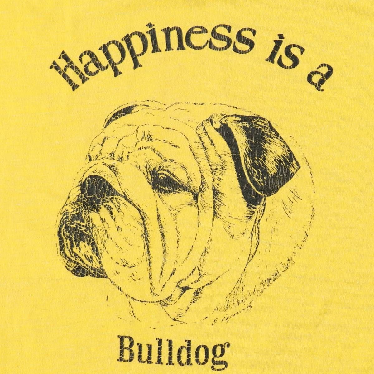 古着 70~80年代 UNION UNDERWEAR BULLDOG ブルドッグ 犬柄 アニマルT