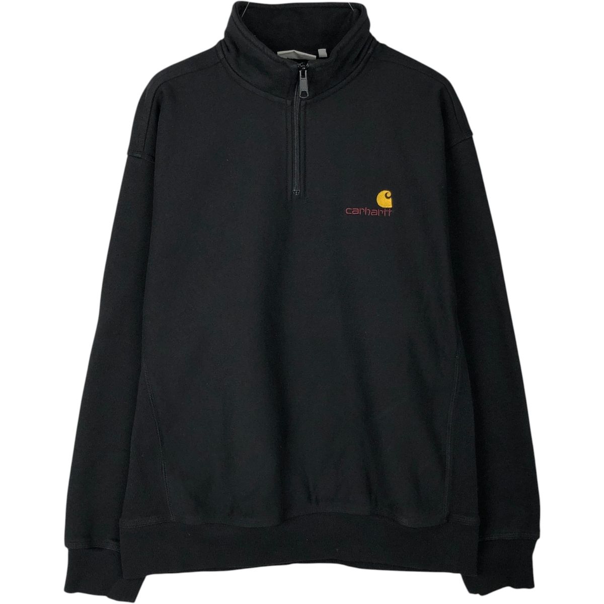 古着 カーハート Carhartt ハーフジップスウェットシャツ トレーナー メンズM相当/eaa647594
