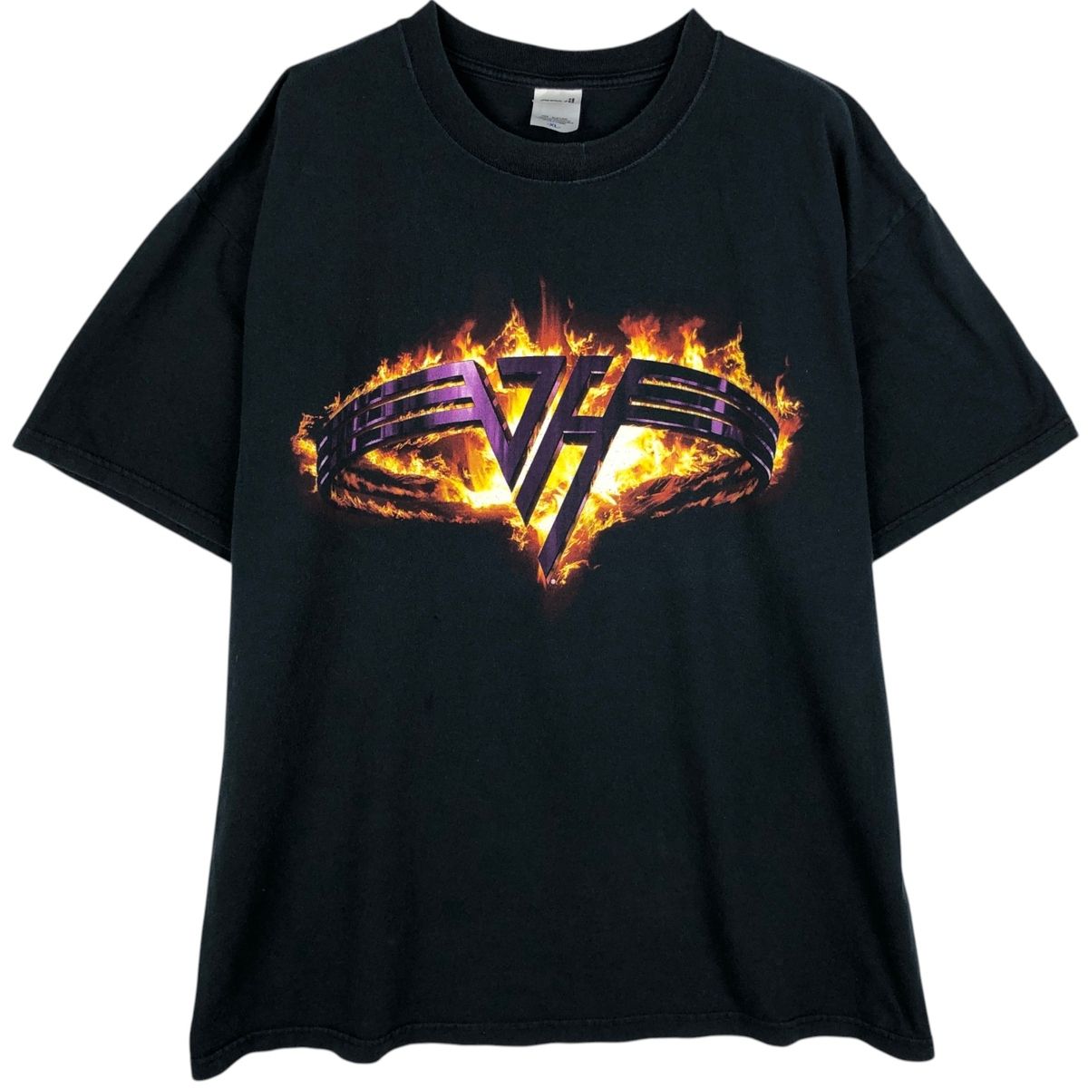 古着 アンビル Anvil VAN HALEN ヴァンヘイレン ファイヤーパターン バンドTシャツ バンT メンズXL相当/eaa647081