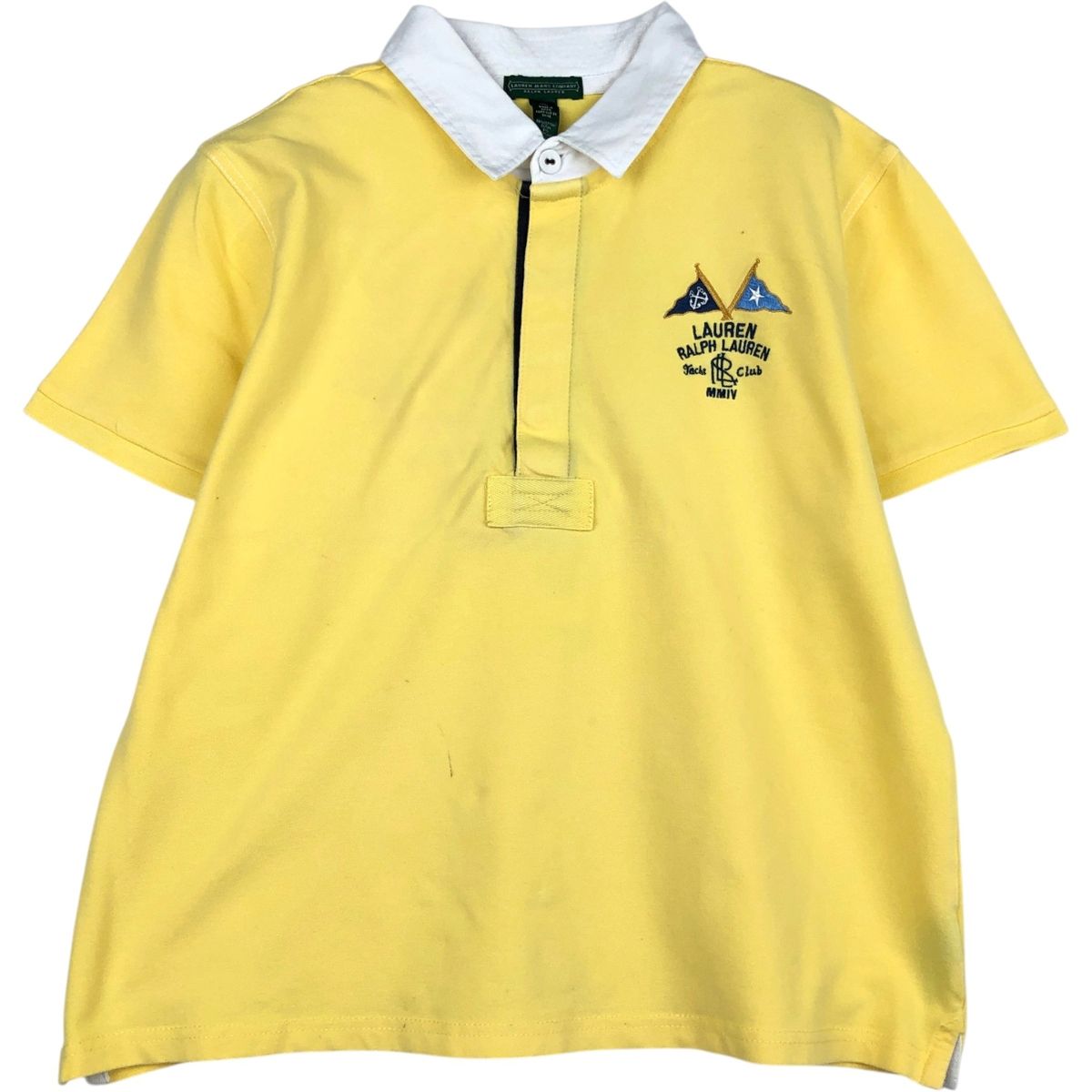 古着 ラルフローレン Ralph Lauren LAUREN JEANS COMPANY 半袖 ラガーシャツ レディースXL相当/eaa639345