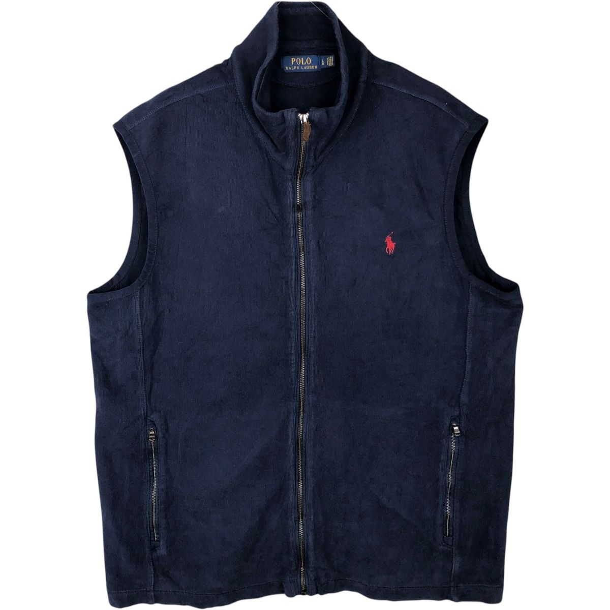 古着 ラルフローレン Ralph Lauren POLO RALPH LAUREN 前開き コットンニットベスト メンズL相当/rab181119