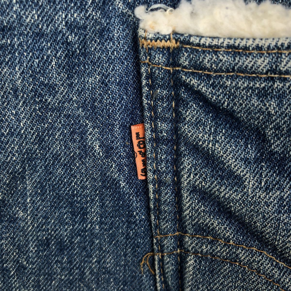 古着 70~80年代 リーバイス Levi's オレンジタブ デニムボアベスト USA