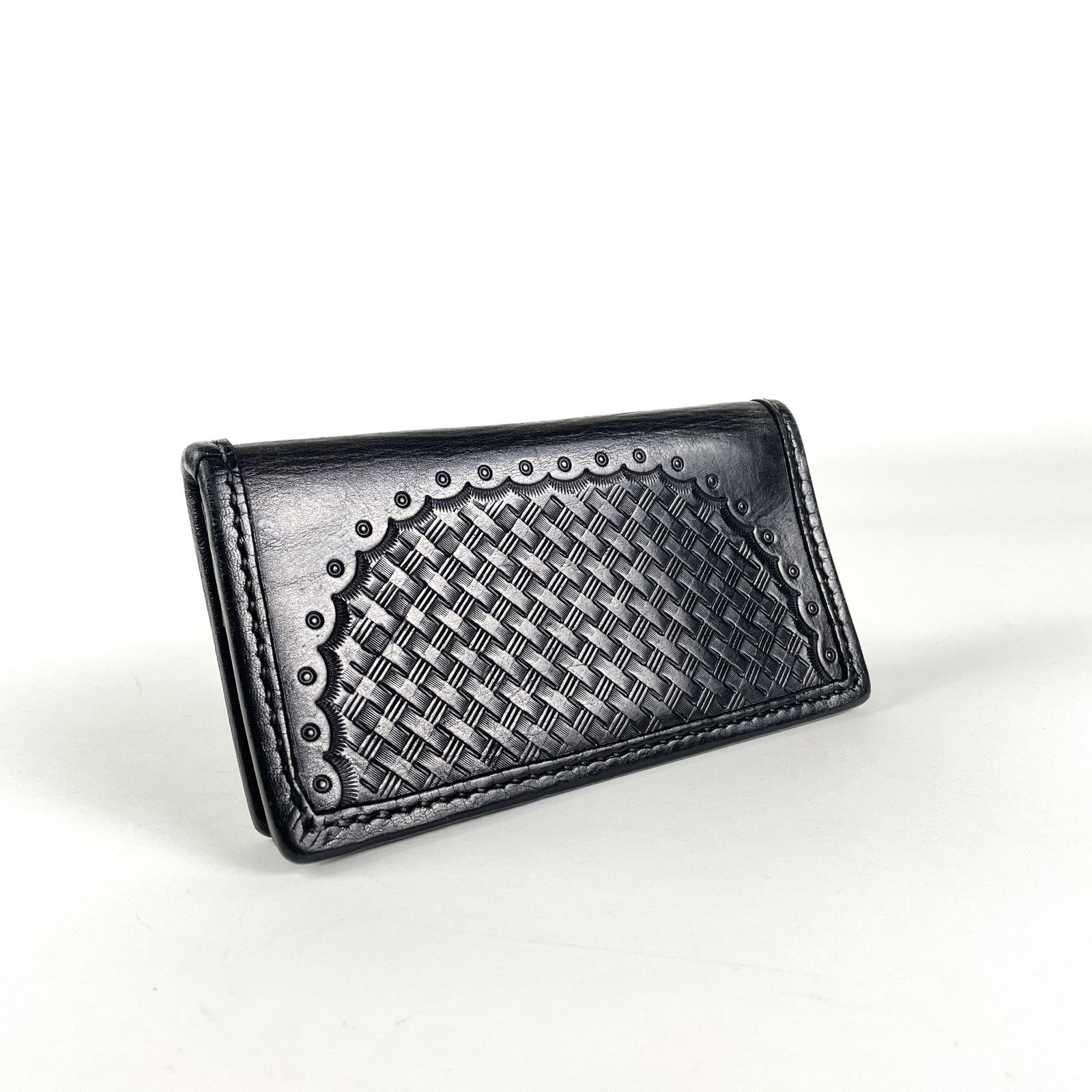 CALEE ウォレット 長財布 バスケット柄 CALEE キャリー BASKET STAMP バスケットスタンプ レザー長財布 ロング