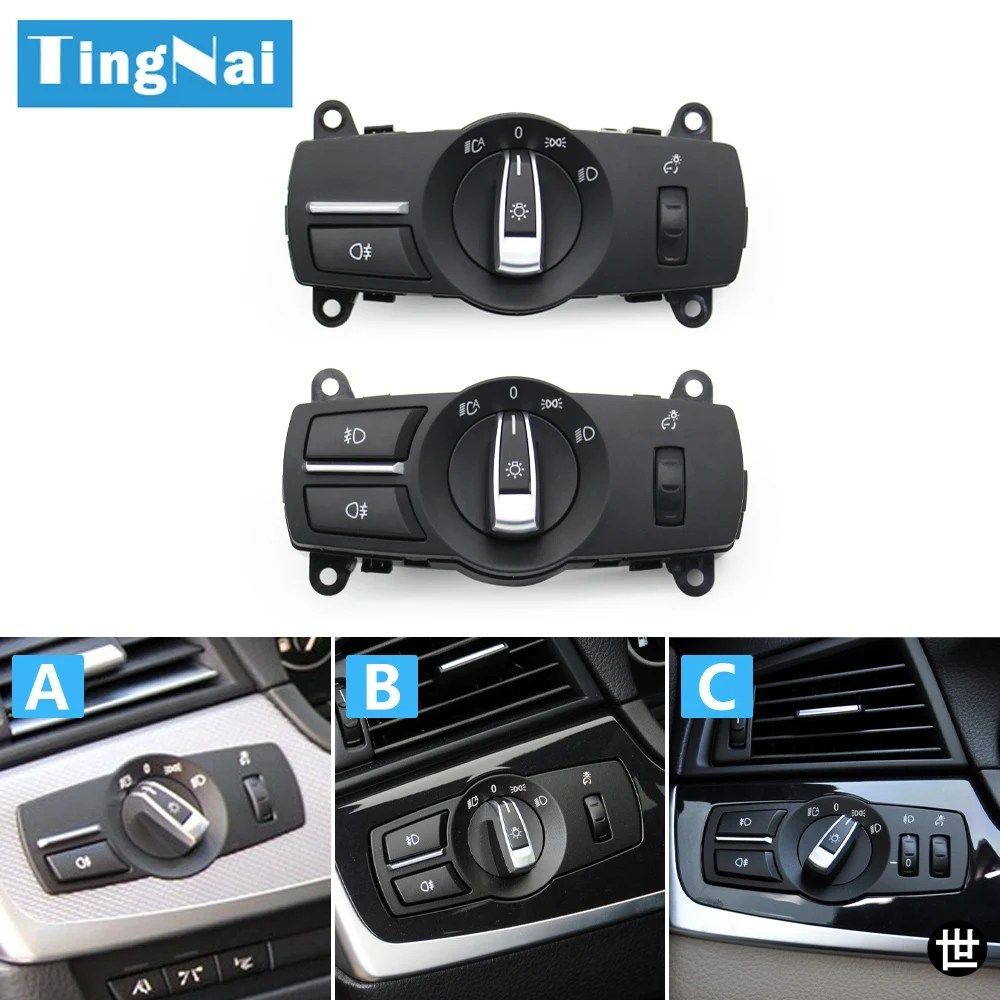 BMW 5 6 7 X3 X4 F10 F11 F06 F12 F01 F02 F07 F25 F26 用ヘッドライト/ヘッドランプスイッチコントロールアセンブリ 61319192744613192040
