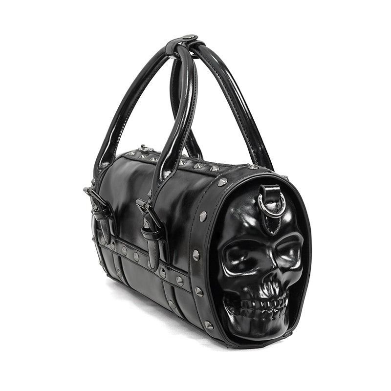 骸骨ミニボストンバッグ Skull rectangular Bag / ハンドバッグ【Devil Fashion】