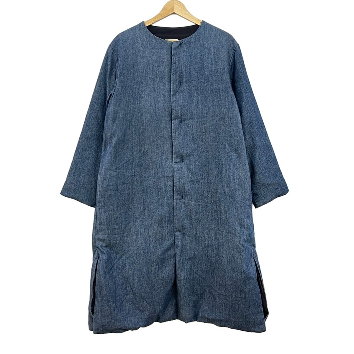 Plantation(プランテーション) ダウンコート サイズM レディース美品 - ネイビー 長袖/冬