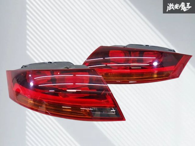 【割れ無し！】Audi アウディ 純正 8J TTクーペ 2009年 テールライト テールランプ レンズ 左右セット 左右 8J0945096 8J0945095 即納 棚