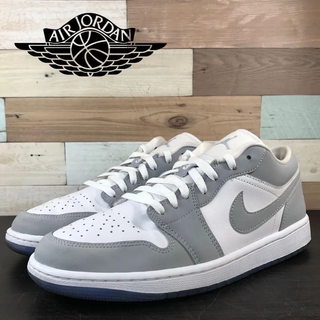 NIKE AIR JORDAN 1 エア ジョーダン 1 ロー カット グレー ホワイト 白 