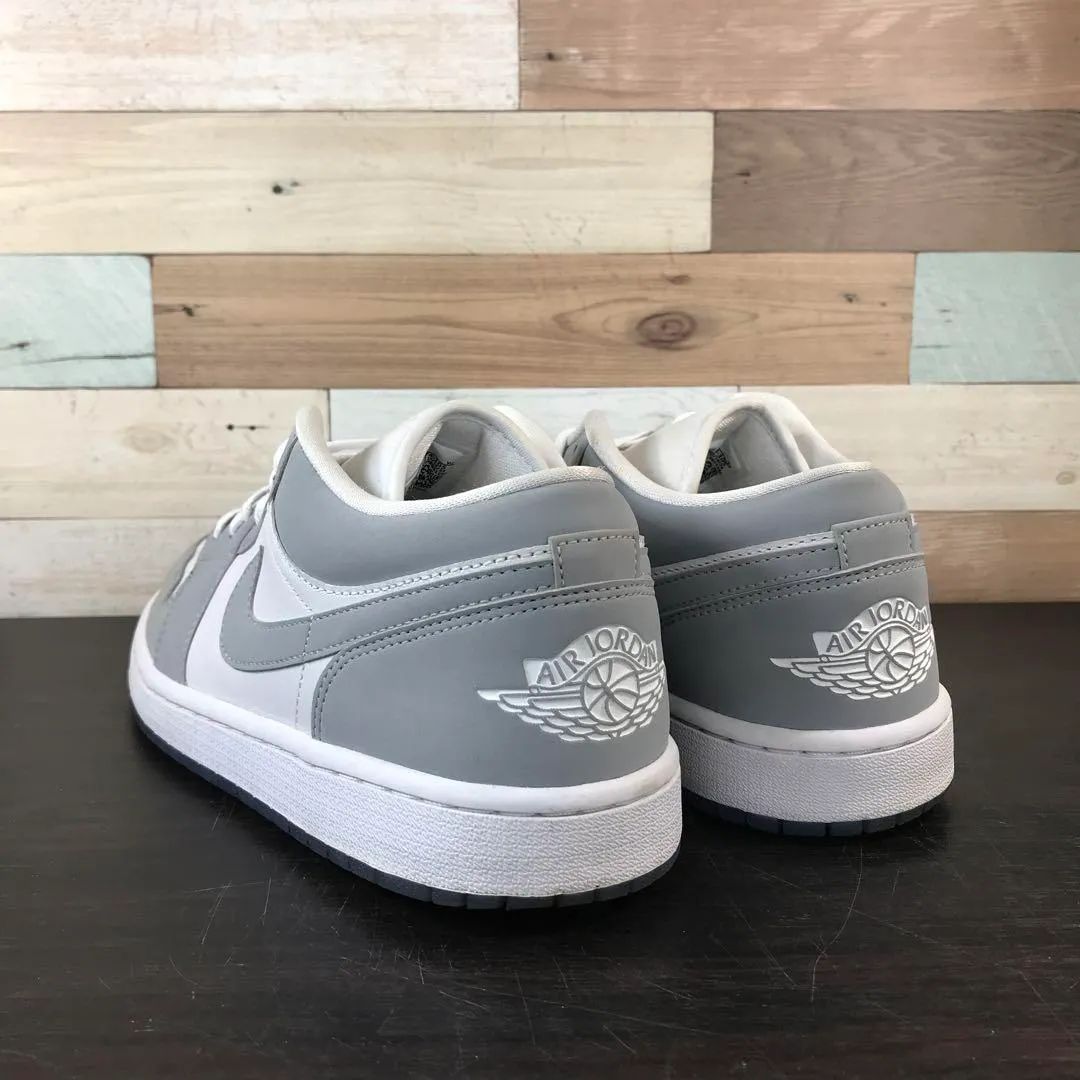 NIKE AIR JORDAN 1 エア ジョーダン 1 ロー カット グレー ホワイト 白 